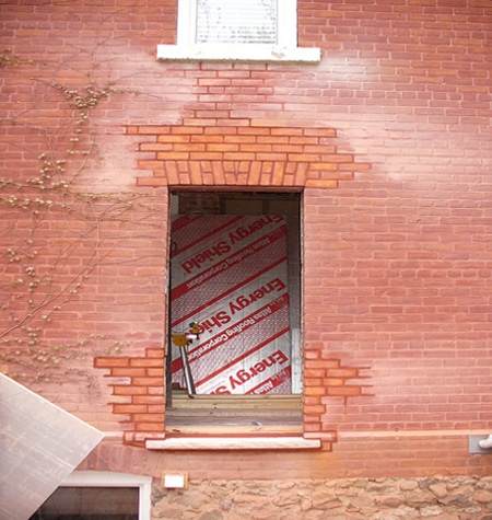Doors Project - Weaver - Window To Door Transformation - Before Doors Project - Weaver - Window To Door Transformation - Before