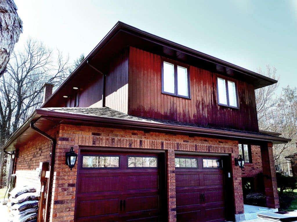 full exterior project remodel - Midhurst - venetian red - before