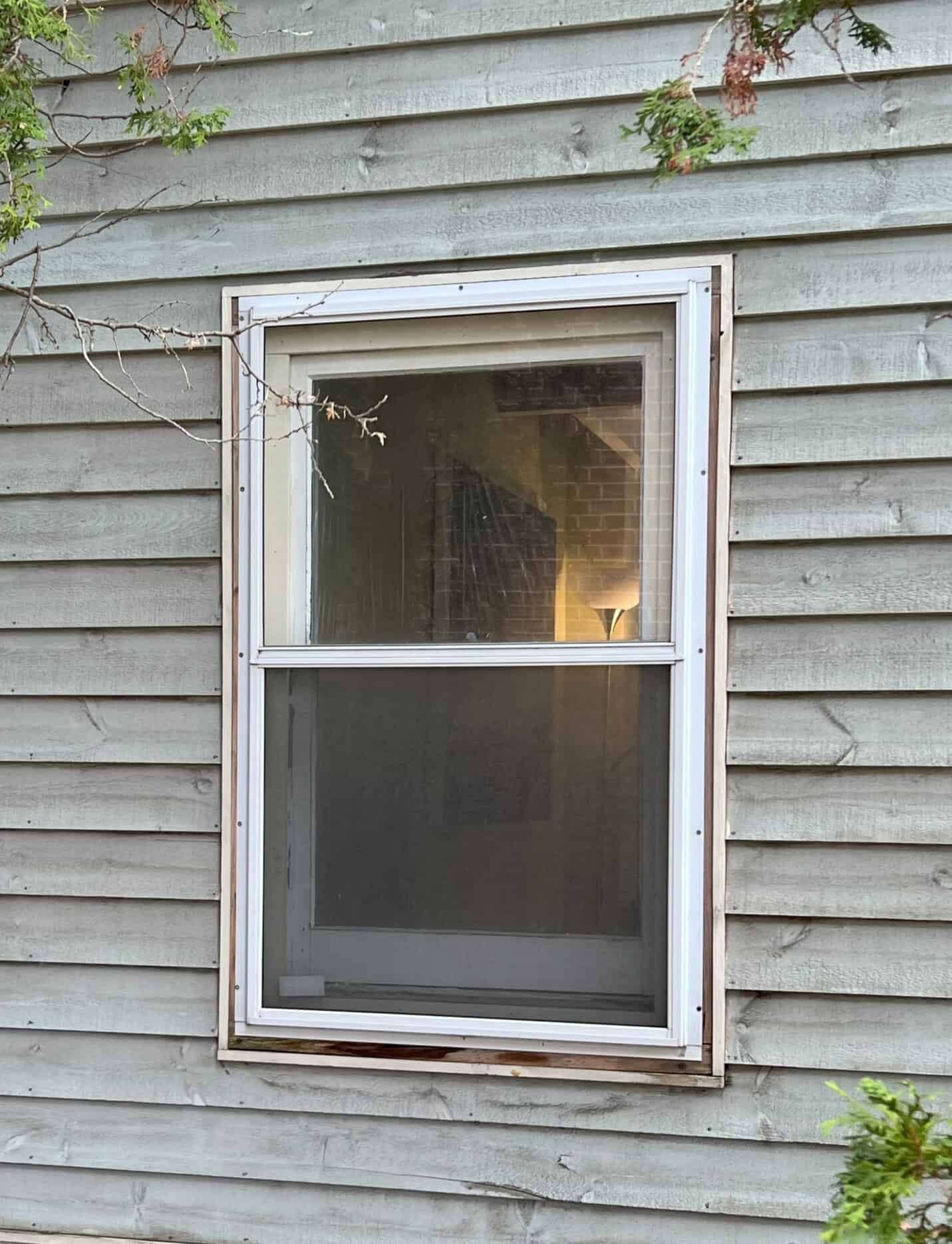 Before Second Window Window Replacement | Weaver Exterior Remodeling Barrie Ontario