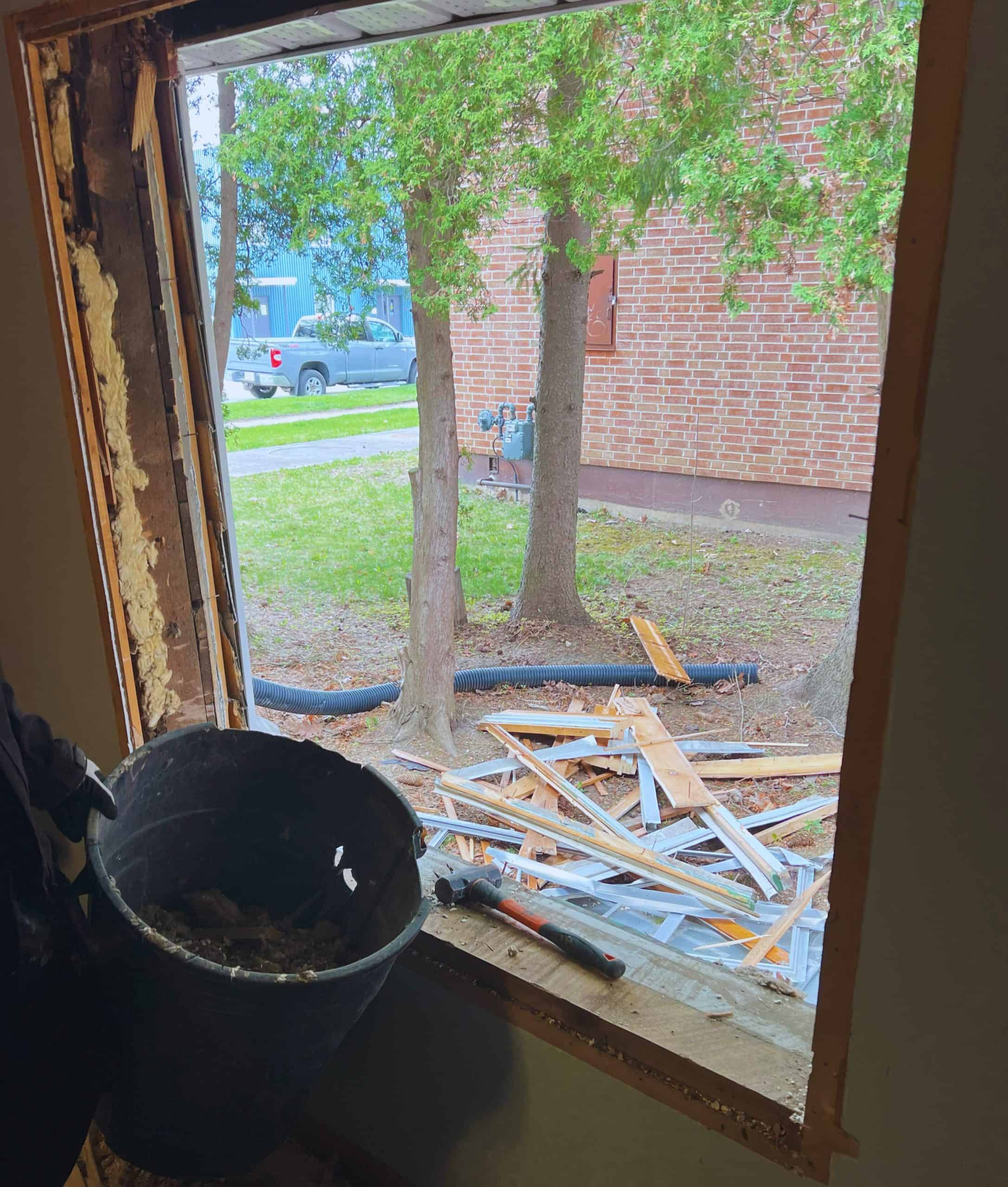In Progress 2 Window Replacement | Weaver Exterior Remodeling Barrie Ontario