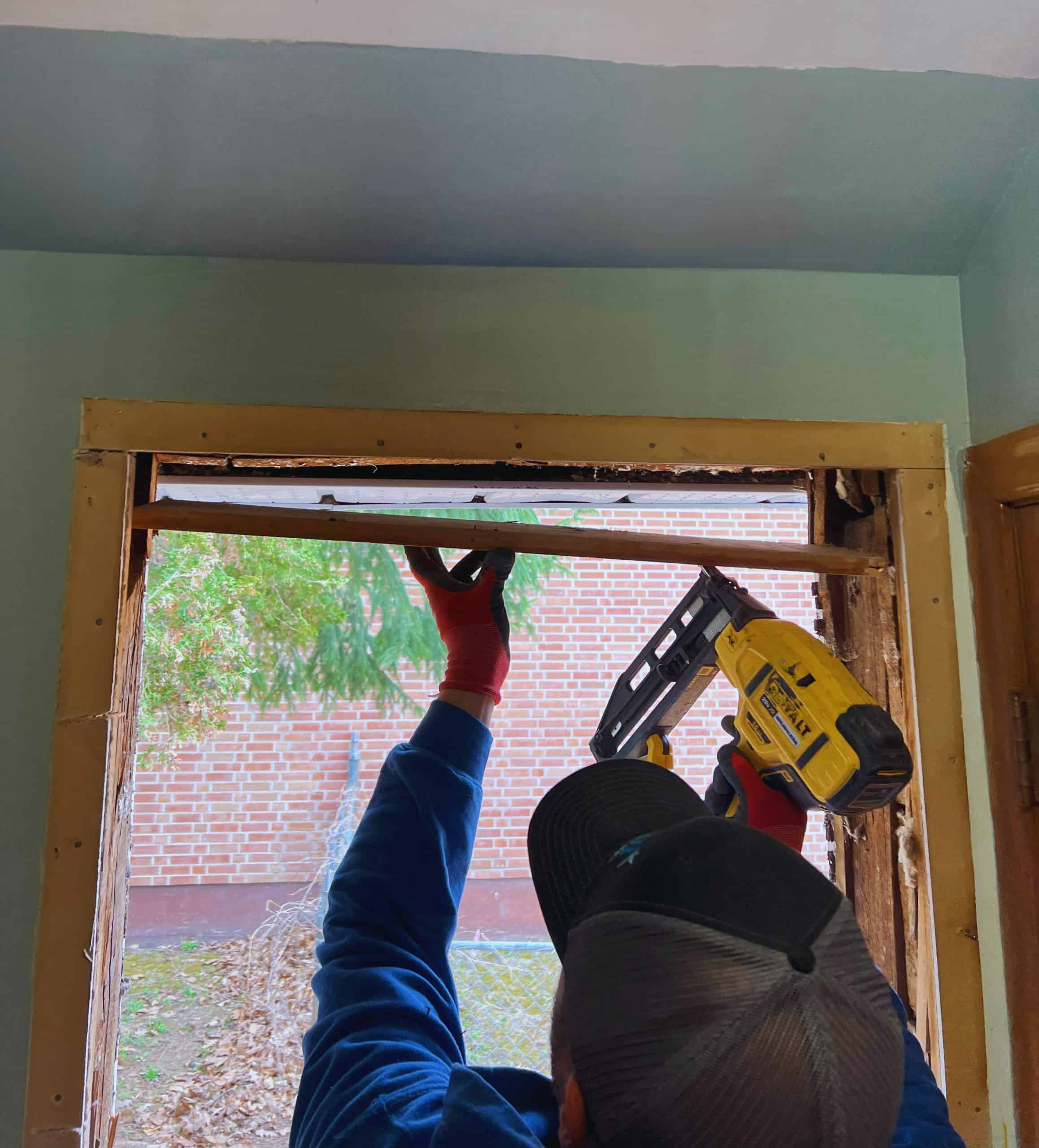 In Progress Window Replacement | Weaver Exterior Remodeling Barrie Ontario