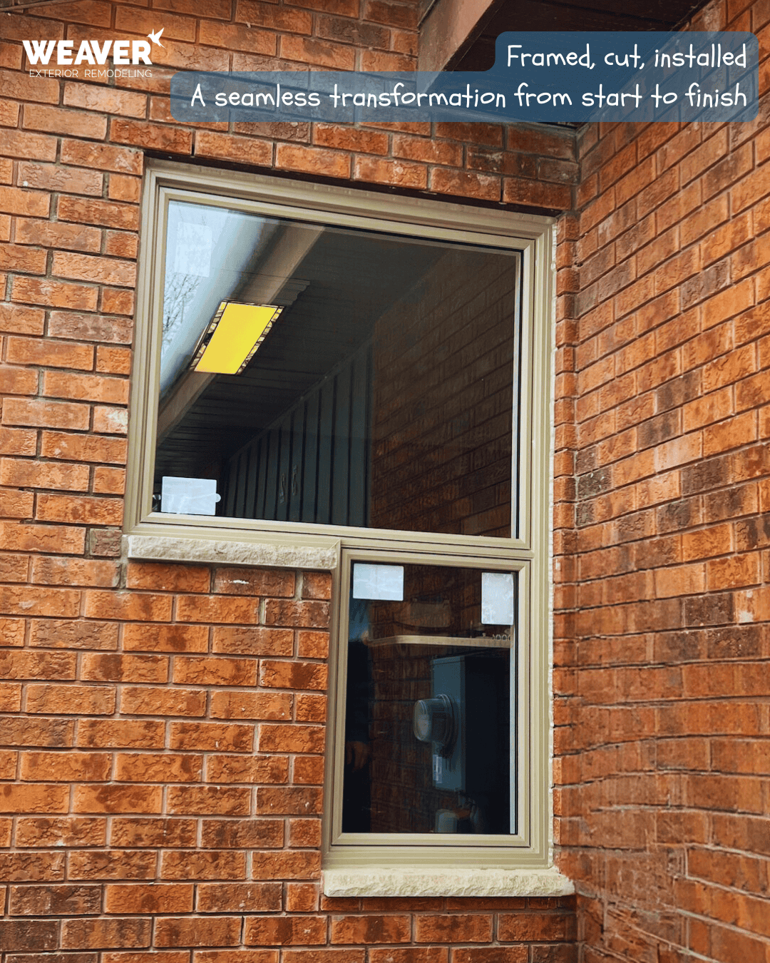 Framed, Cut, Installed — A Seamless Transformation From Start To Finish Window Shape Transformation, Barrie, Full Upgrade